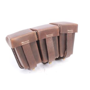 WW1 German M1909 Dark Brown Gew98 Ammo Pouch x 1