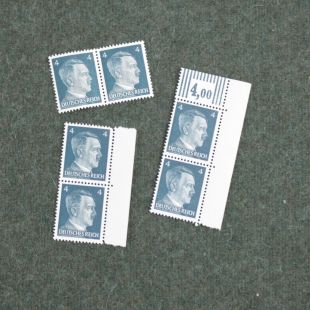 WW2 4 Reichspfennig Value Hitler Postal Stamps x 6 Original