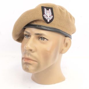 WW2 British Special Air Service Beret with SAS Cloth Badge (SAS Rogue Heros)