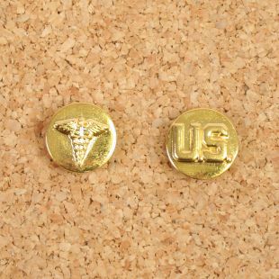 WW2 US Medical Collar Badges Enlisted Branch of Service