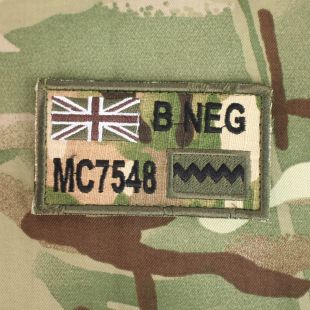 Zap Badge Royal Scots Dragoon Guards Subdued TRF Multicam Union Flag