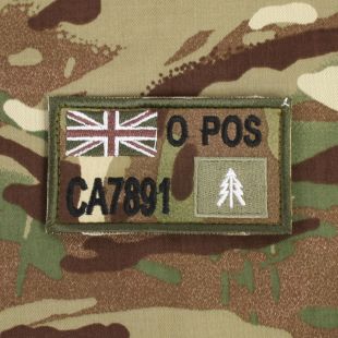 Zap Badge Subdued 1st Queens Dragoon Guards TRF Multicam Union Flag