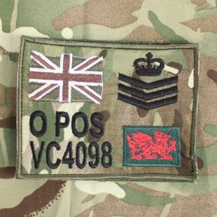 ZAP Sleeve Panel MTP Multicam Flag Royal Welsh TRF