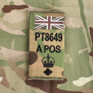 ZAP Virtus Vest MTP Badge Union Flag Lieutenant Colonel