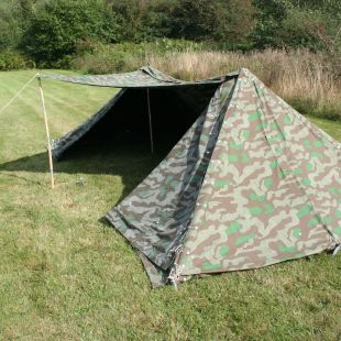 Splinter Zeltbahn Tent 8 Sections and Pole Set by RUM