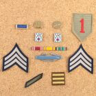 1st Infantry Division Badge Set For Enlisted Mans Service Dress Uniform