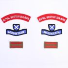 4/5th Royal Scots Fusiliers, 156th Brigade, 52nd Division Badge Set