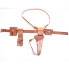 US WW2 MP Leather Belt Set Military Police Rig