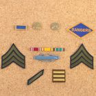 WW2 US Army Rangers Badge Set For Enlisted Mans Service Dress Uniform