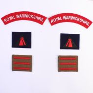 1st/7th Royal Warwickshire Reg, 59th Staffs Div Badge Set