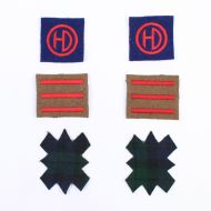 1st & 7th  Black Watch, 154th Brigade, 51st Highland division Normandy Badge Set