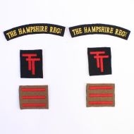 1st Hampshire Regiment, 50th Division Normandy badge set