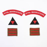 2nd Royal Warwickshire Reg, 3rd Infantry Division Normandy badge set