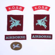 7th Kings Owns Scottish Borders 1st Airborne Glider BD Badge set