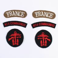French 1re Compagnie De Fusiliers-Marins Commandos Badge Set