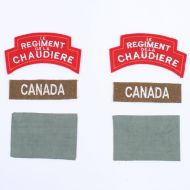 Le Regiment De La Chaudiere Normandy Badge Set