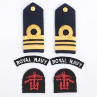 Royal Navy Lt Commander Beach Landing Party Badge Set
