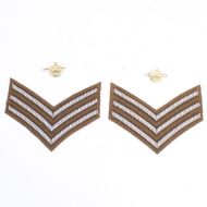 Army Staff Sergeant Rank with Brass Crowns 