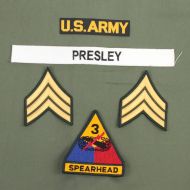 US Army 3rd Armoured Division Elvis Presley badge set