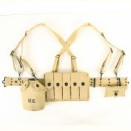 US Basic Thompson Infantry Webbing Set. 20rd mag