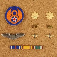USAAF Officer badge set for A class uniform. Major