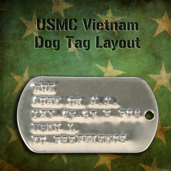 USMC Vietnam Dog Tags