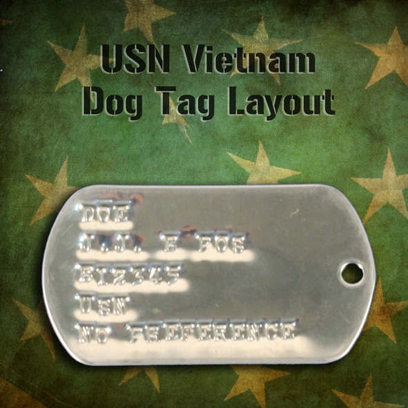 USN Vietnam Dog Tags